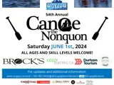Poster for Canoe the Nonquon with the date as June 1 2024