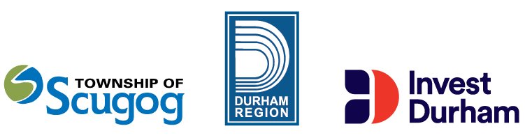 Logos of Township of Scugog Region of Durham and Invest Durham