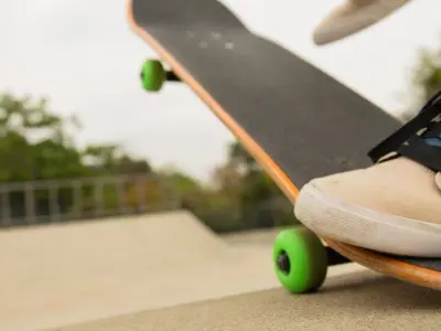 Picture of person riding on a skateboard