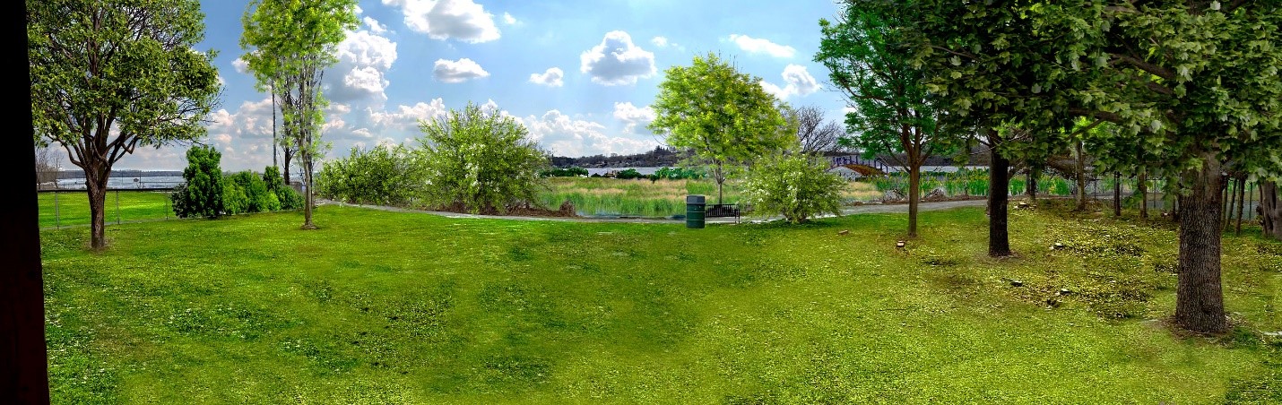Artist's Rendering of View from Joe Fowler Picnic Shelter